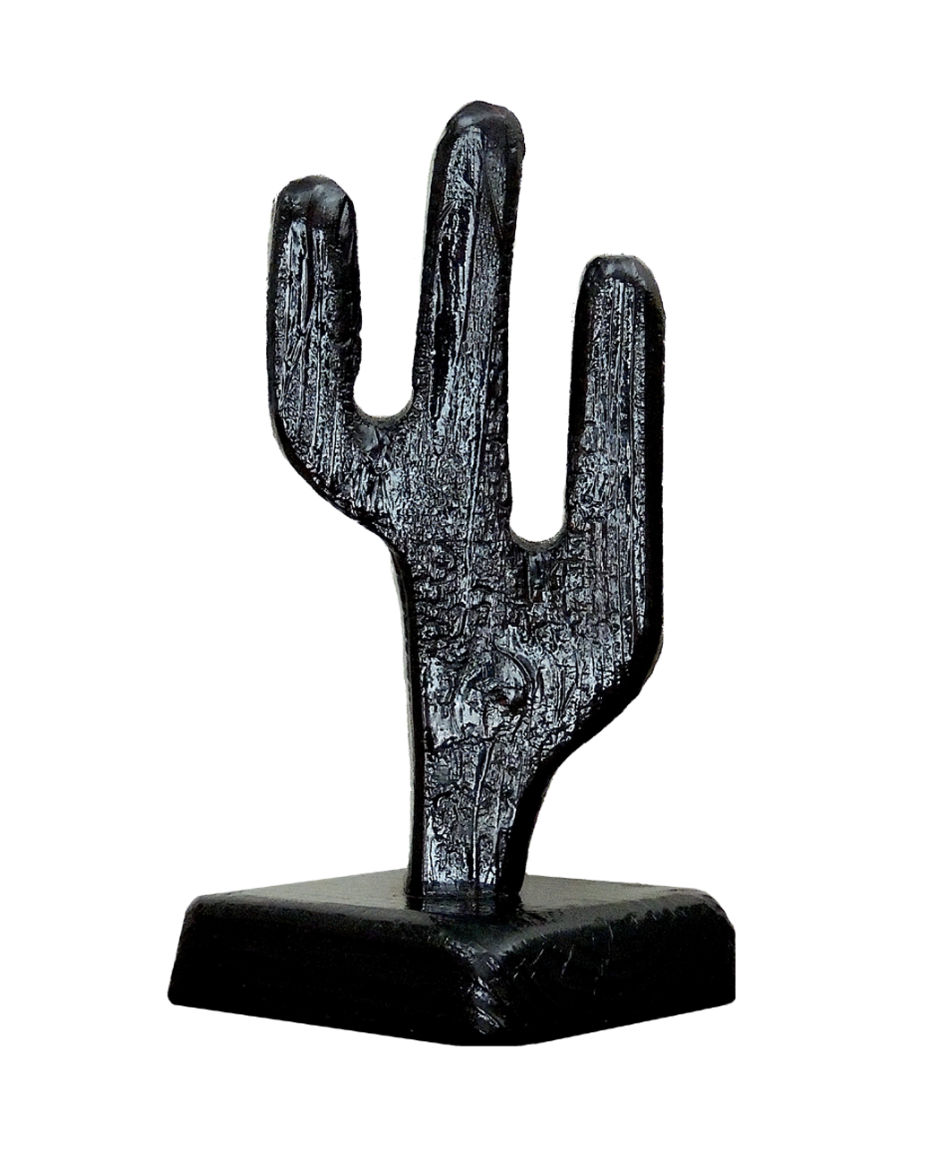 Shou Sugi Ban Wood Decorative Cactus Art - Carnegie 0011 — Korzen